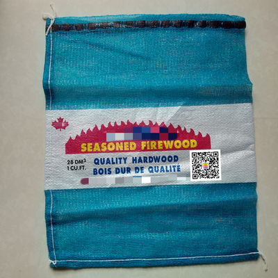 Blue Mesh Bags for firewood