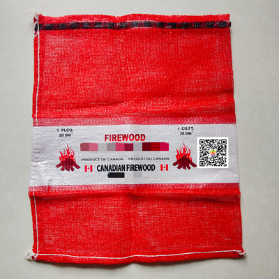 Brand firewood pp leno mesh bag