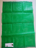 Green Circular Mesh Bag with label